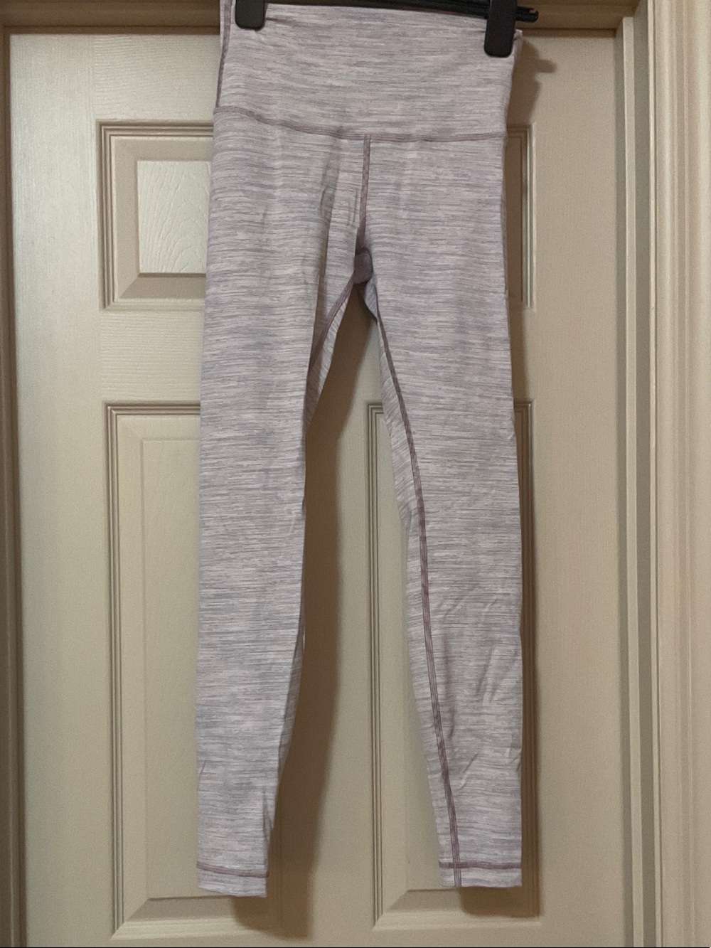 Lululemon Heathered Pale Pink / Lavender Gray Leggings | Size 6